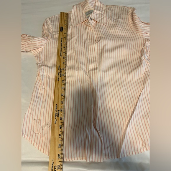 Vintage Susan Bristol Pink Striped Button-Up Shirt - Size 4P NWT NOS - Picture 8 of 9